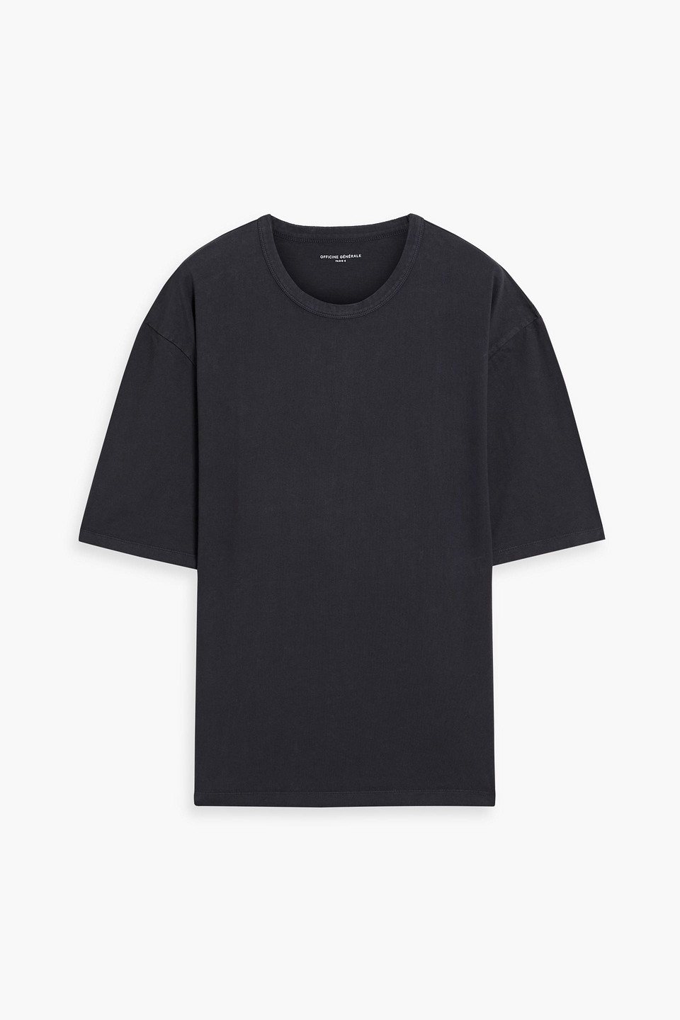 Officine Generale Benny Cotton-jersey T-shirt In Blue