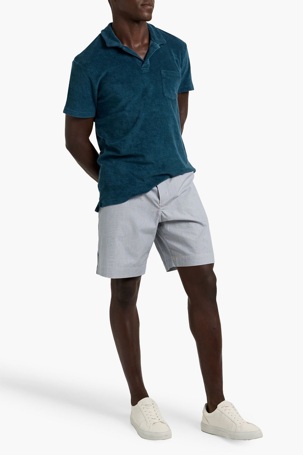 ORLEBAR BROWN Cotton-terry polo shirt
