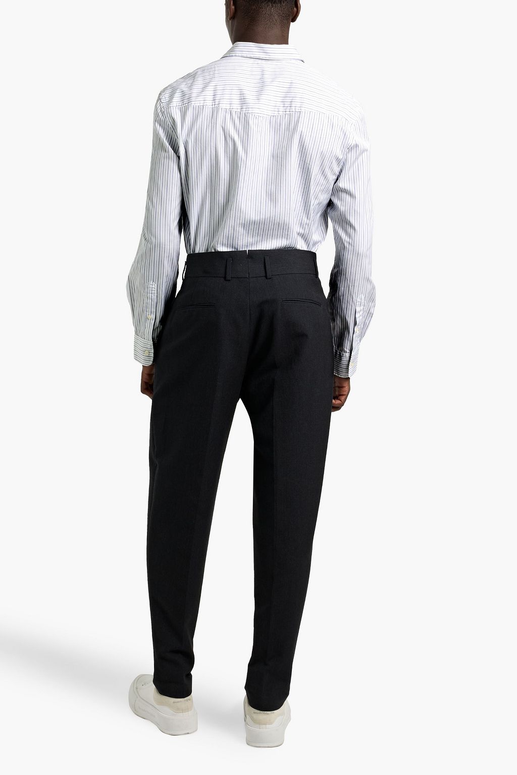 OFFICINE GÉNÉRALE Benoit striped cotton-jacquard shirt
