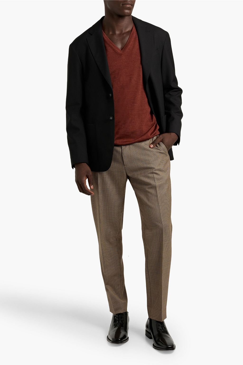 OFFICINE GÉNÉRALE Michel grain de poudre wool blazer
