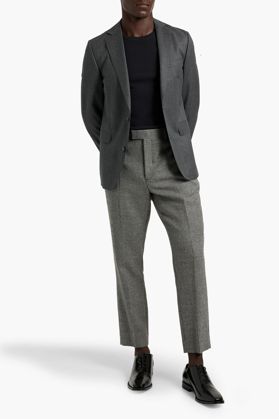 Officine Generale 375 Wool Blazer In Gray