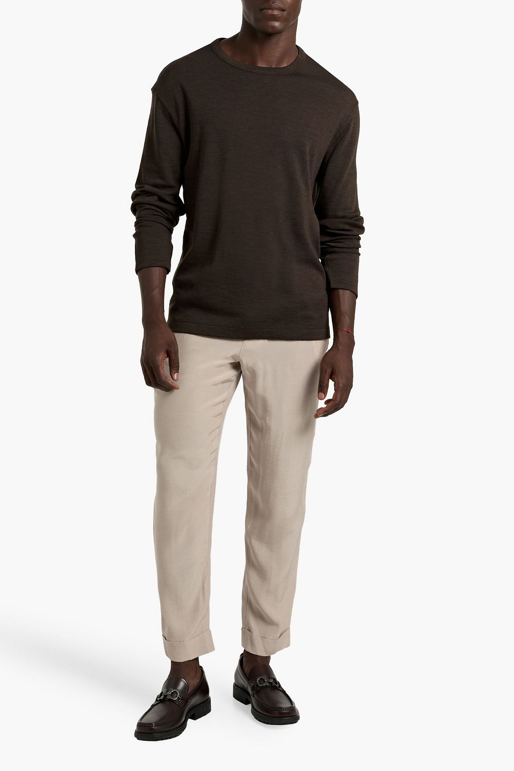OFFICINE GÉNÉRALE Hugo tapered belted Lyocell pants