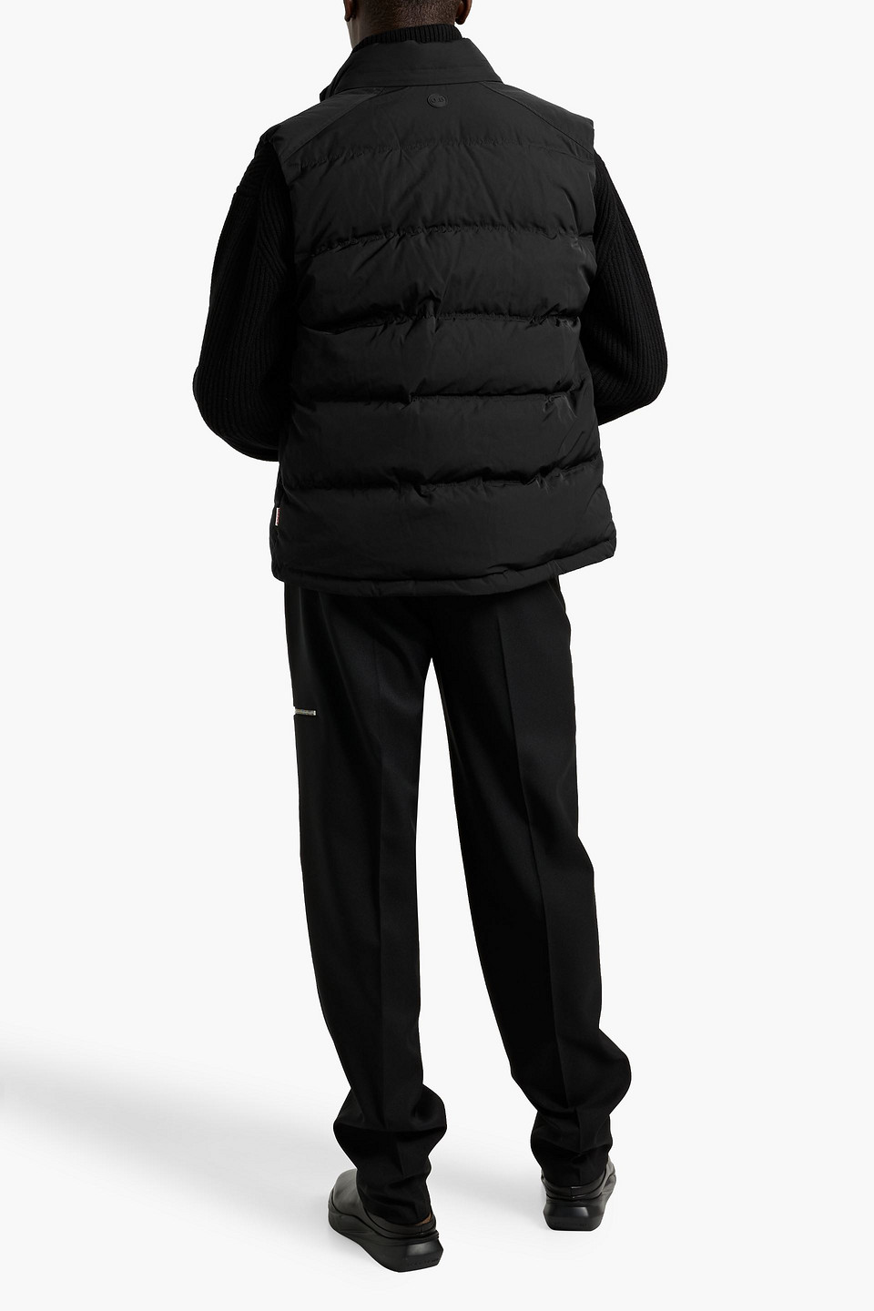 Orlebar Brown Sommers Quilted Shell Down Vest In Black