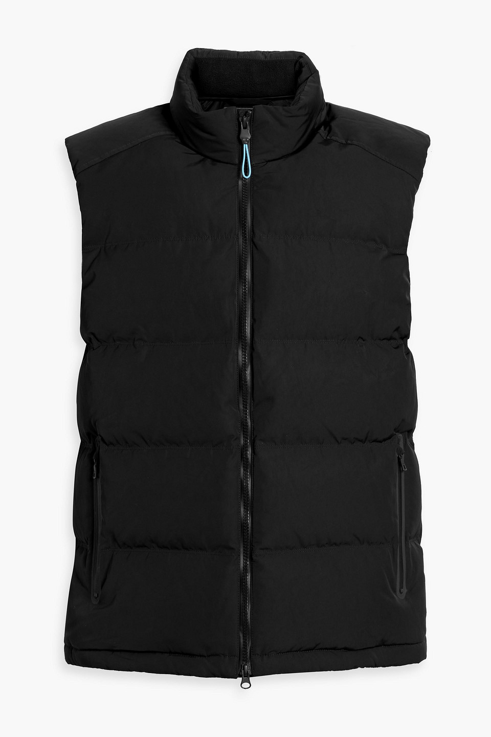 Orlebar Brown Sommers Quilted Shell Down Vest In Black