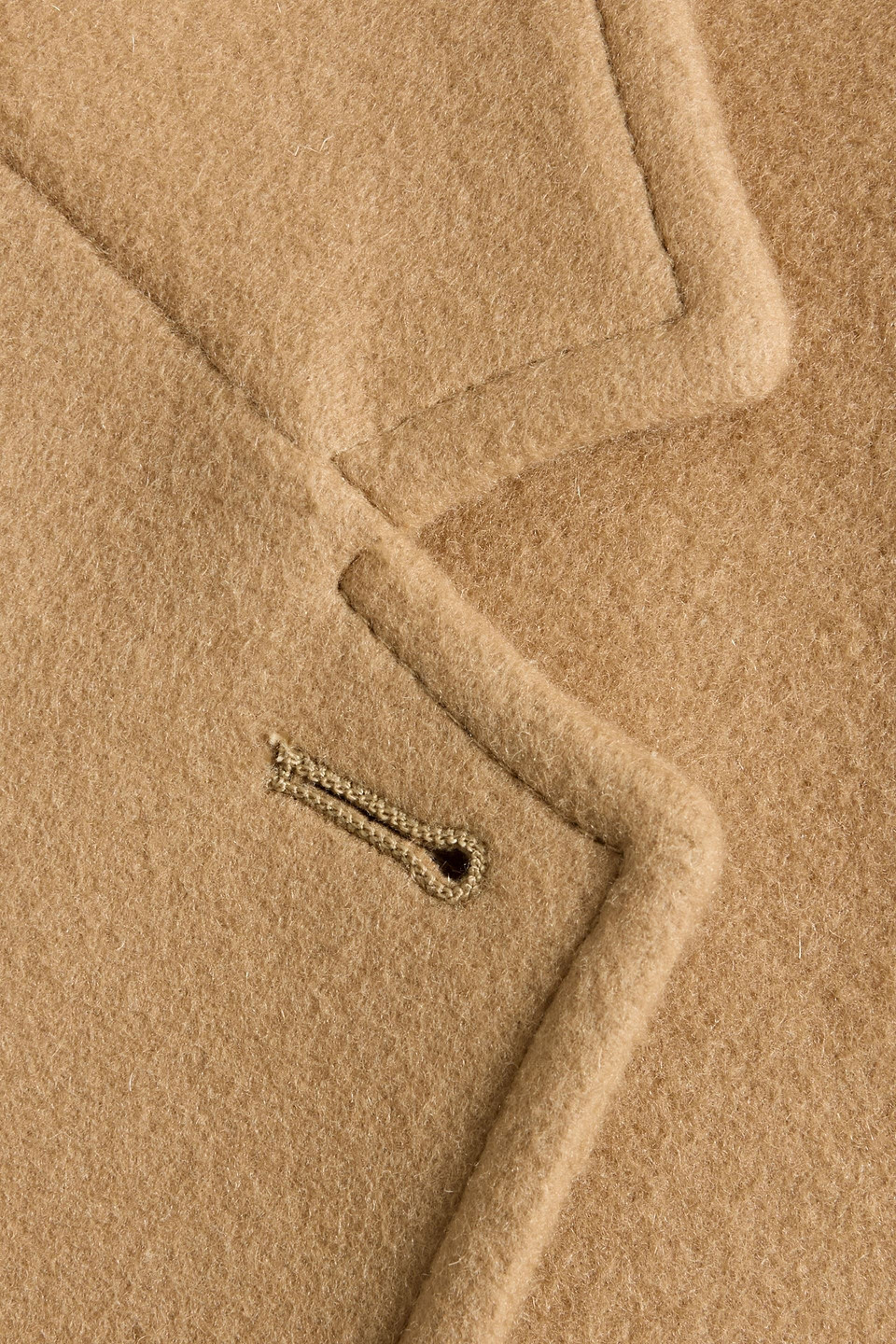 Officine Generale Lisandre Double-breasted Wool And Cashmere-blend Felt Coat In Yellow