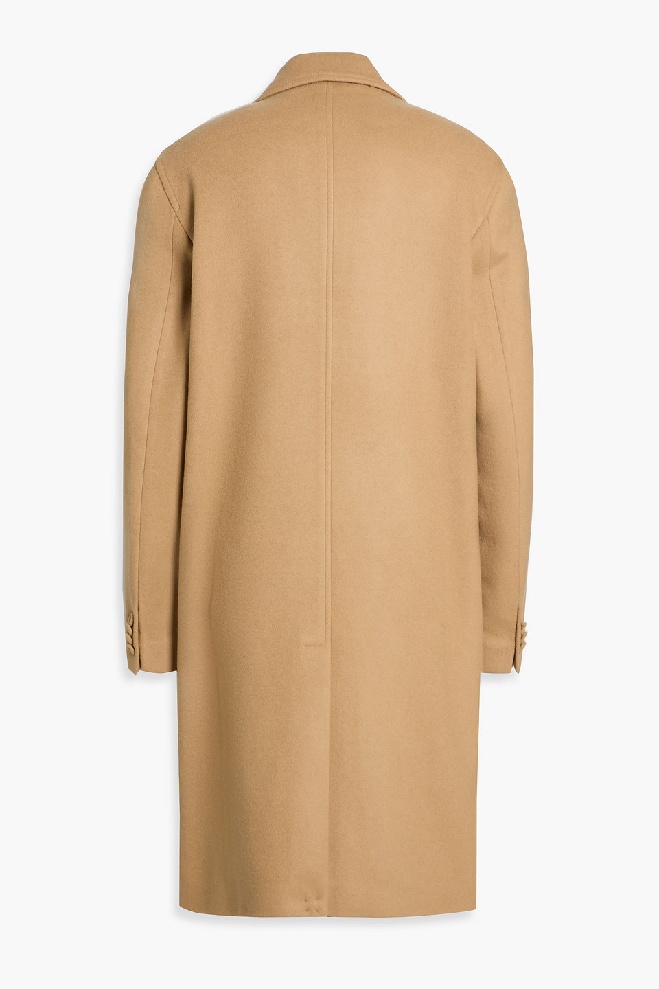 Officine Generale Lisandre Double-breasted Wool And Cashmere-blend Felt Coat In Yellow