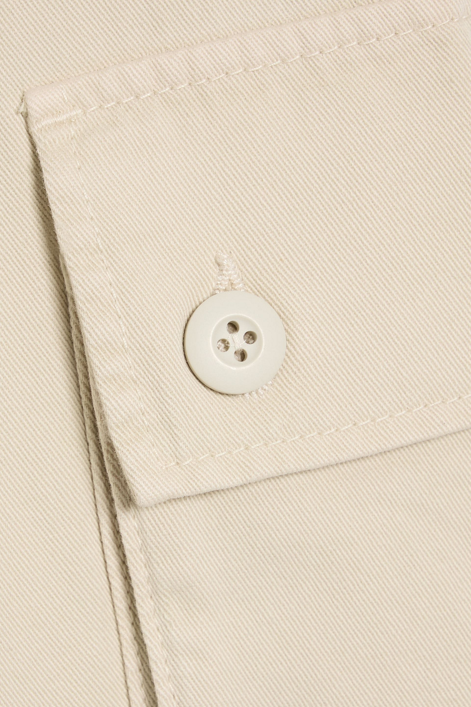 Officine Generale Kyan Tapered Cotton-twill Cargo Pants In Neutral