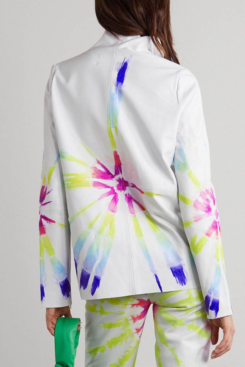 CONNER IVES Tie-dyed leather jacket