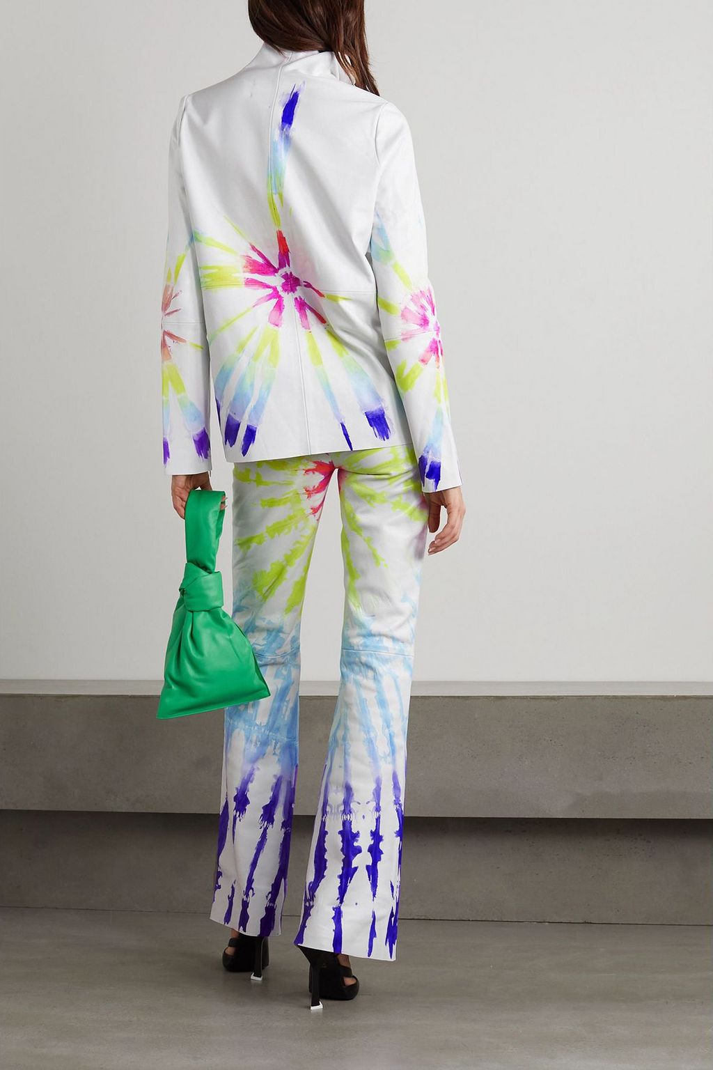 CONNER IVES Tie-dyed leather jacket