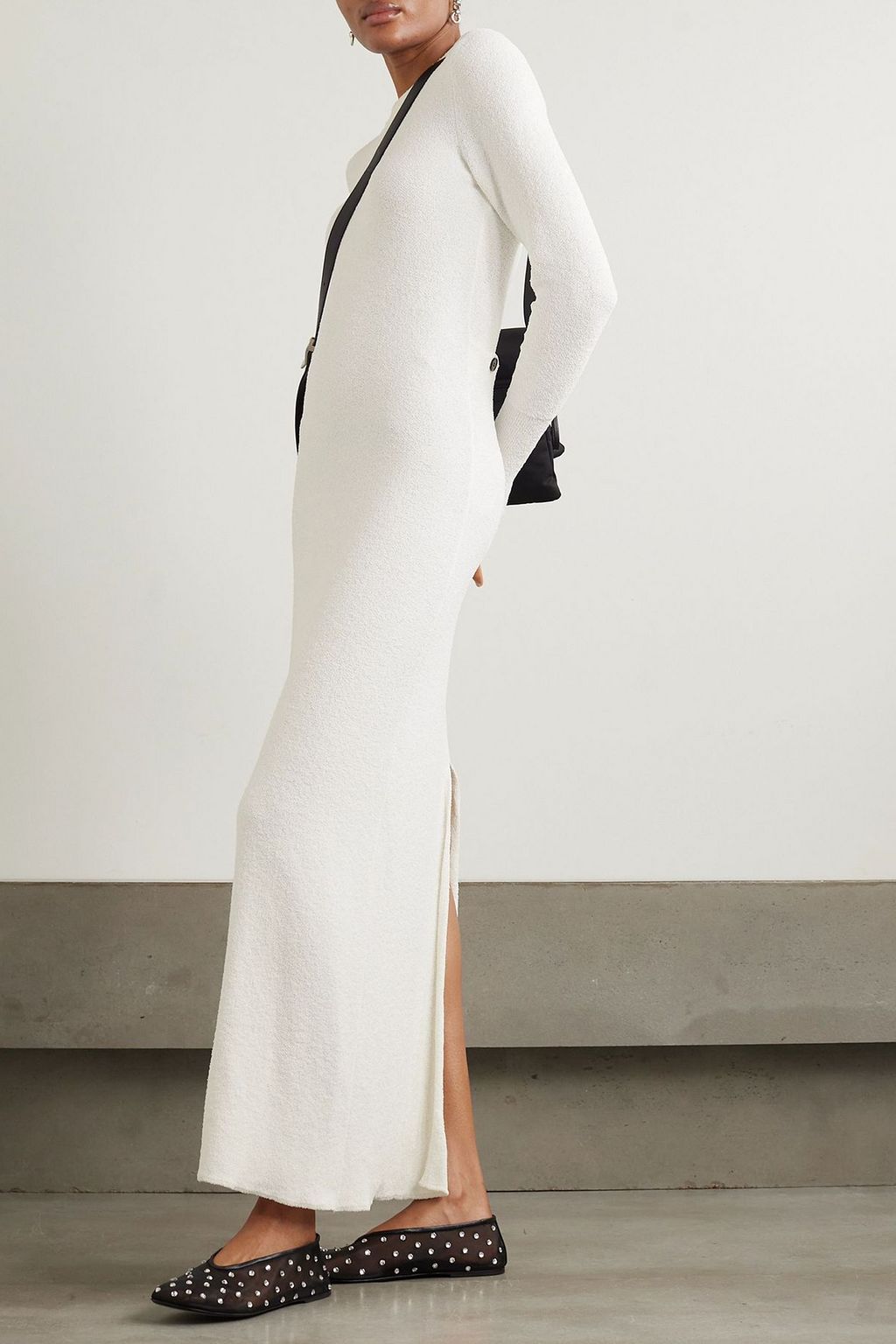PROENZA SCHOULER Lara wandelbares Maxikleid aus Bouclé mit Cut-out