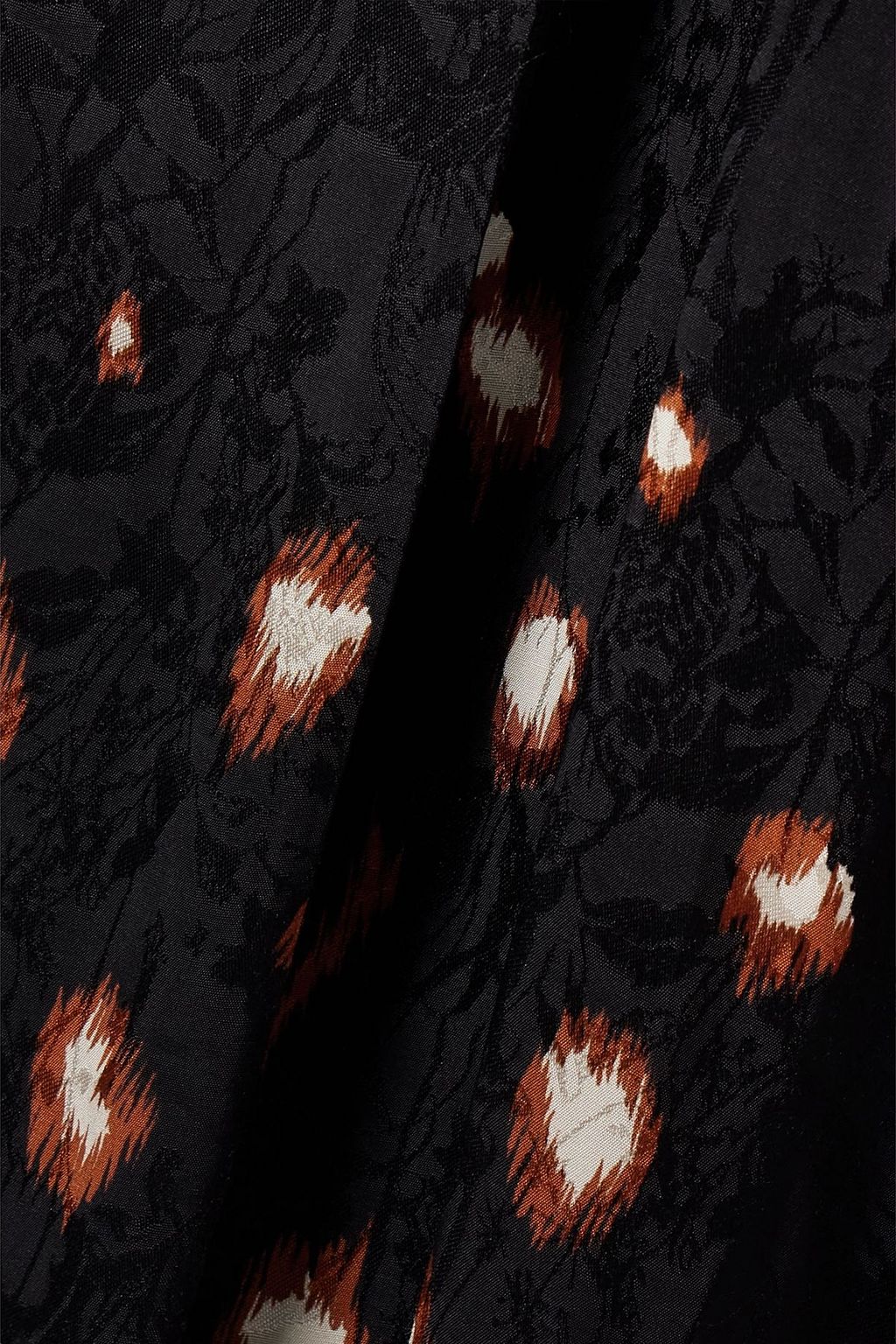 JOHANNA ORTIZ Inner Strength printed satin-jacquard midi wrap dress