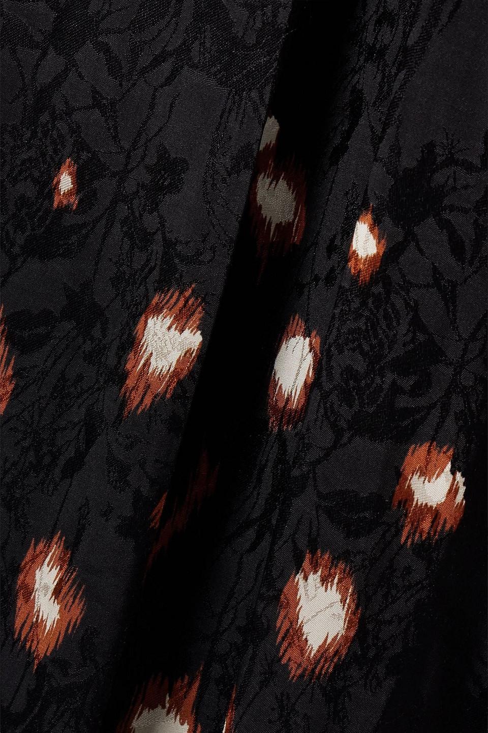 Johanna Ortiz Inner Strength Printed Satin-jacquard Midi Wrap Dress In Multi