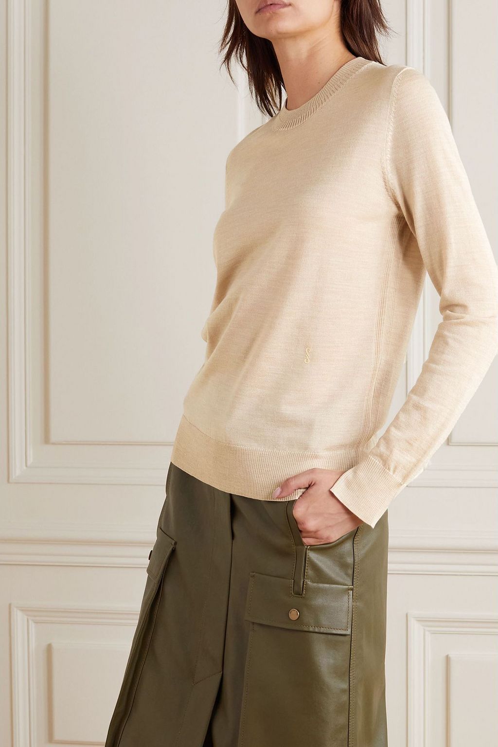 PROENZA SCHOULER Embroidered merino wool sweater