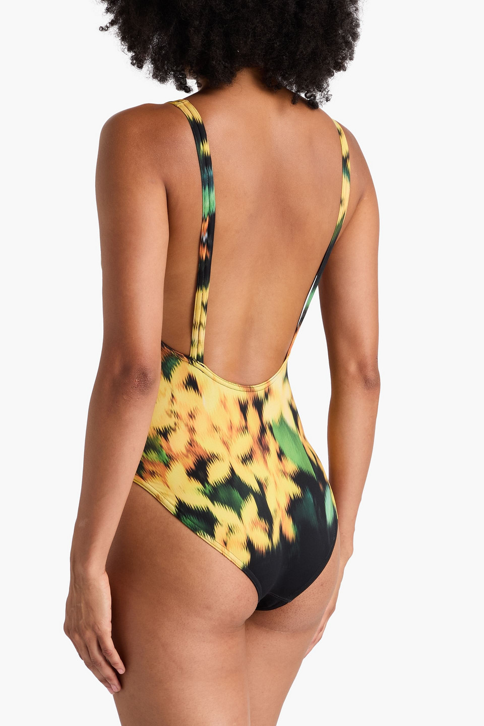  Dries Van Noten - Badeanzug Mit Print - Gelb - S 