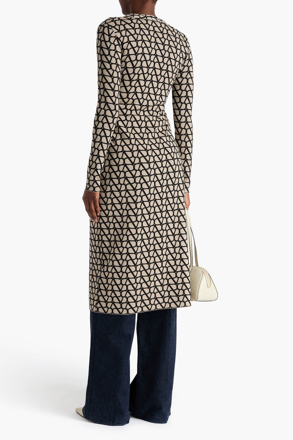 VALENTINO GARAVANI Jacquard-knit wool cardigan