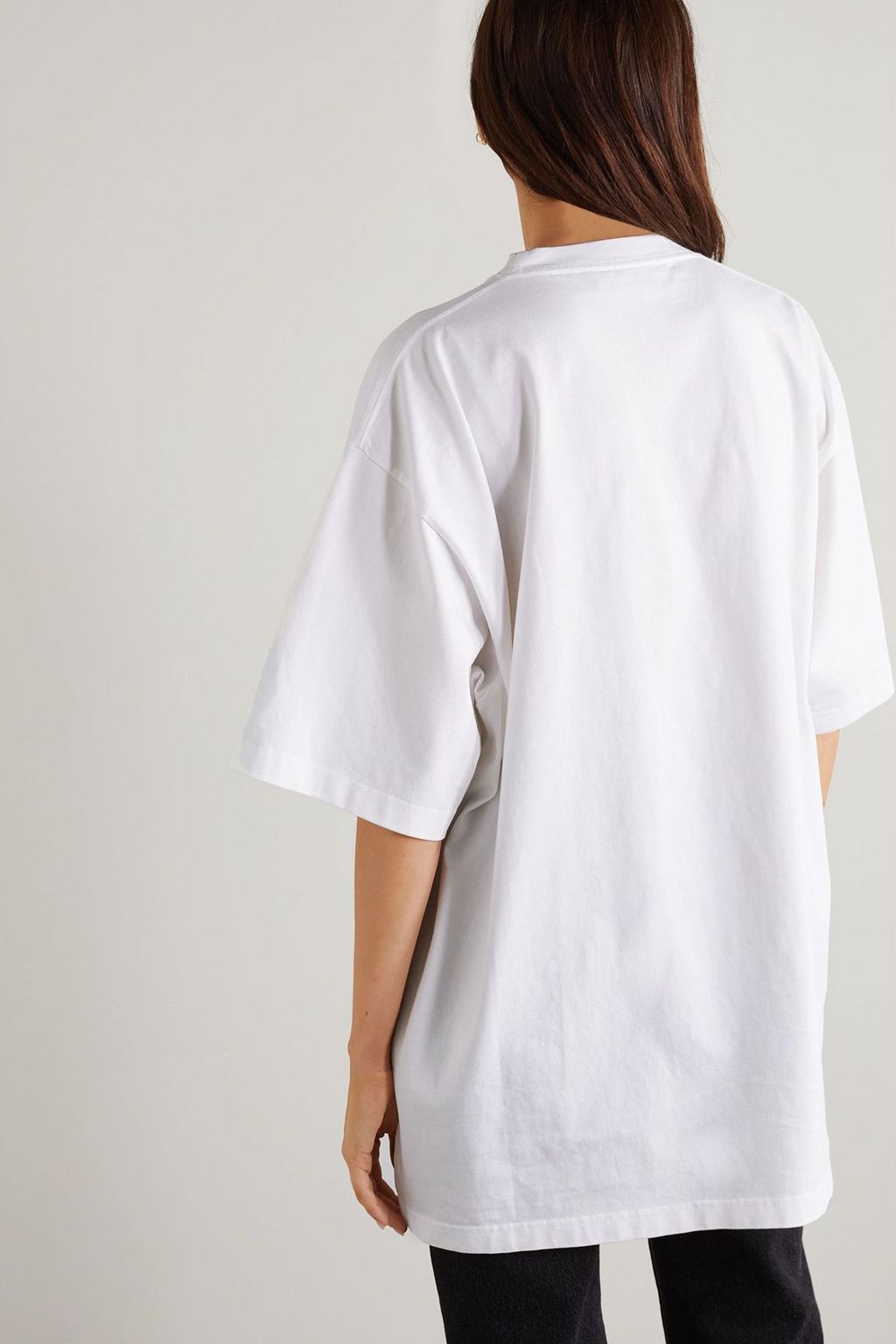 BALENCIAGA Oversized printed cotton-jersey T-shirt