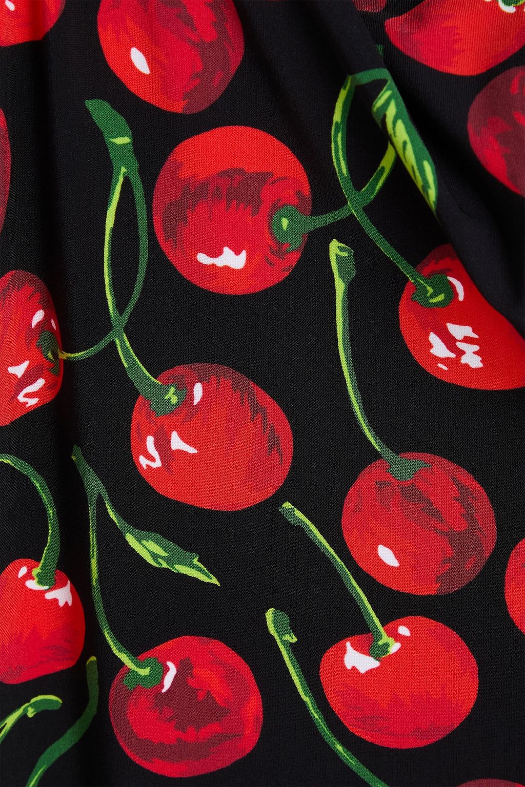 DOLCE&GABBANA ストレッチジャージー レギンス プリント入り