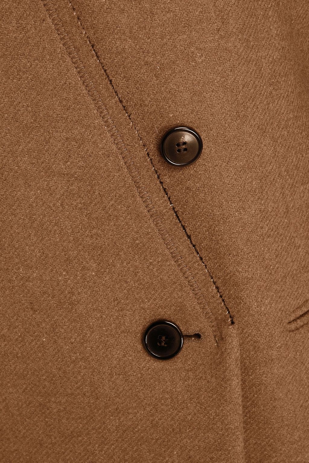 DRIES VAN NOTEN Double-breasted wool-blend twill coat