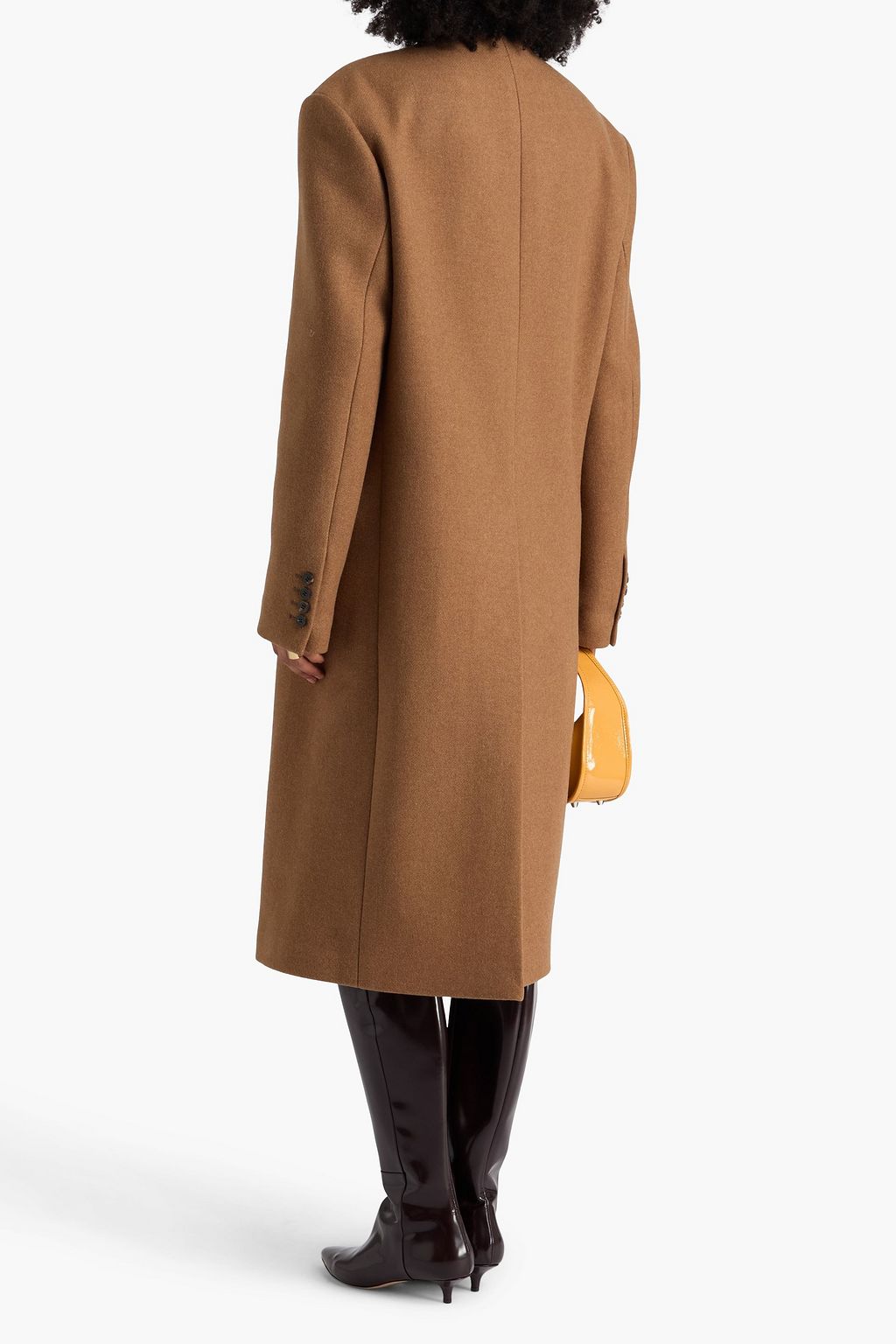 DRIES VAN NOTEN Double-breasted wool-blend twill coat