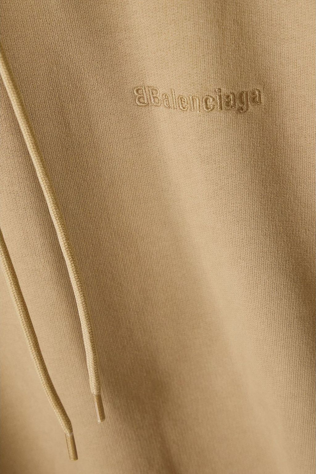 BALENCIAGA Oversized embroidered cotton-jersey hoodie