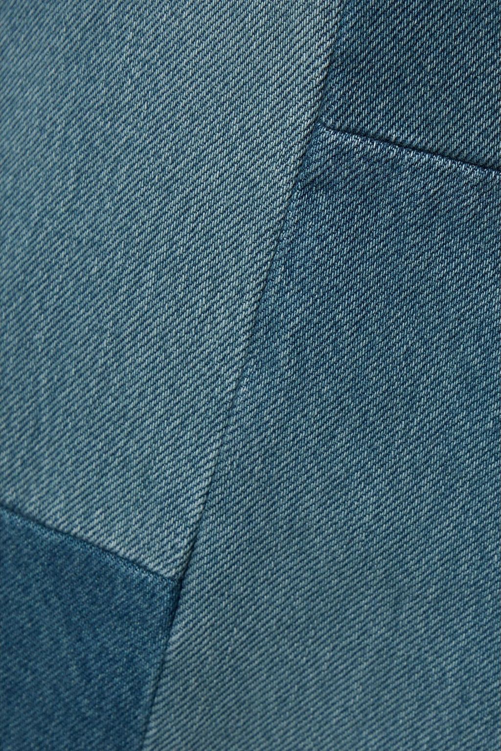 BALENCIAGA Patchwork denim midi skirt
