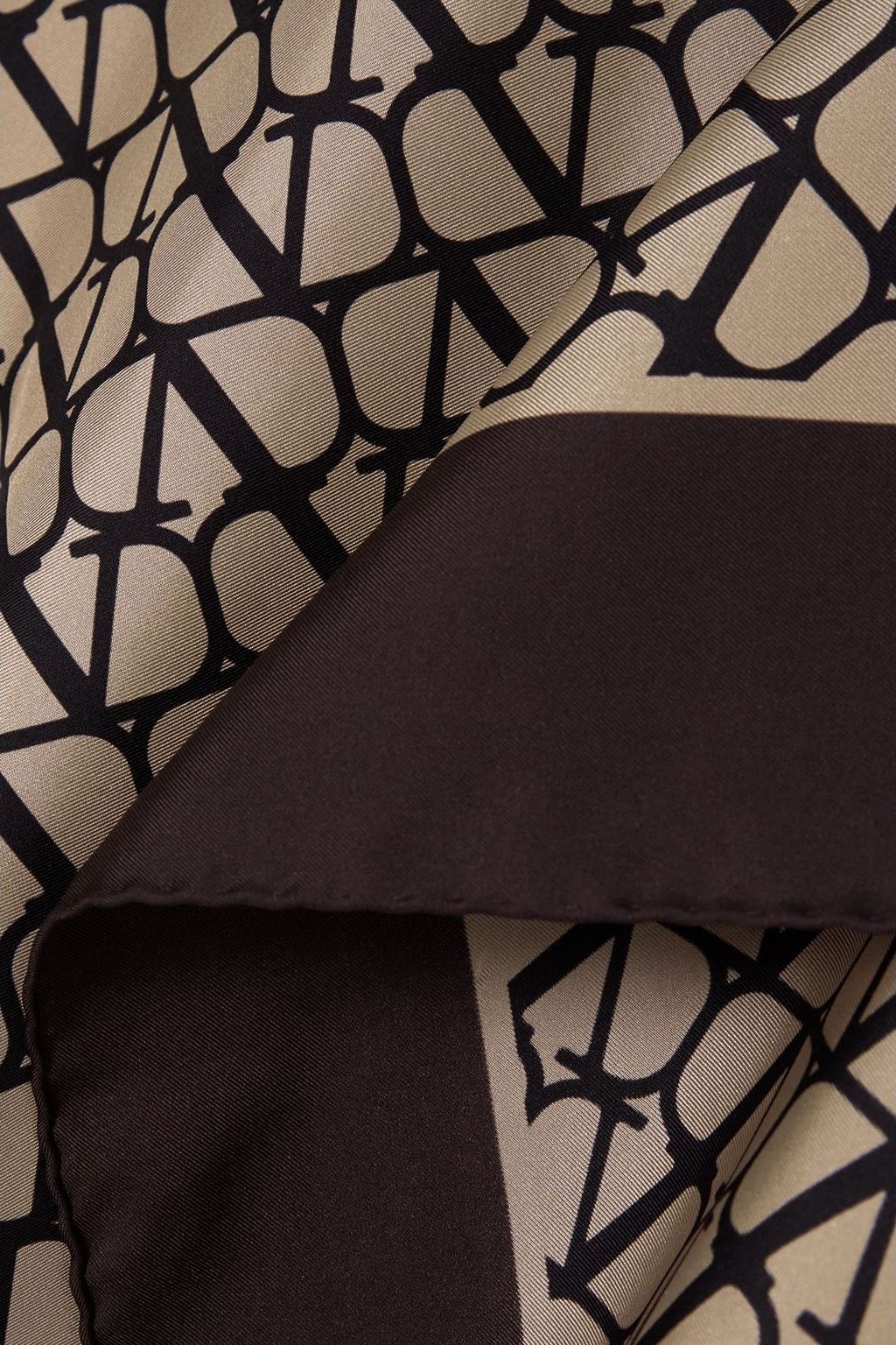 VALENTINO GARAVANI وشاح من حرير تويل بطبعات