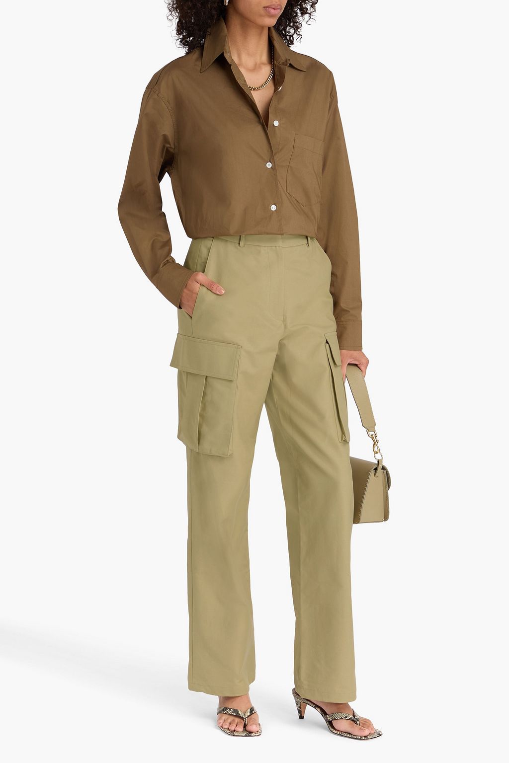 THE FRANKIE SHOP Cargohose „Gia“ aus Baumwolle