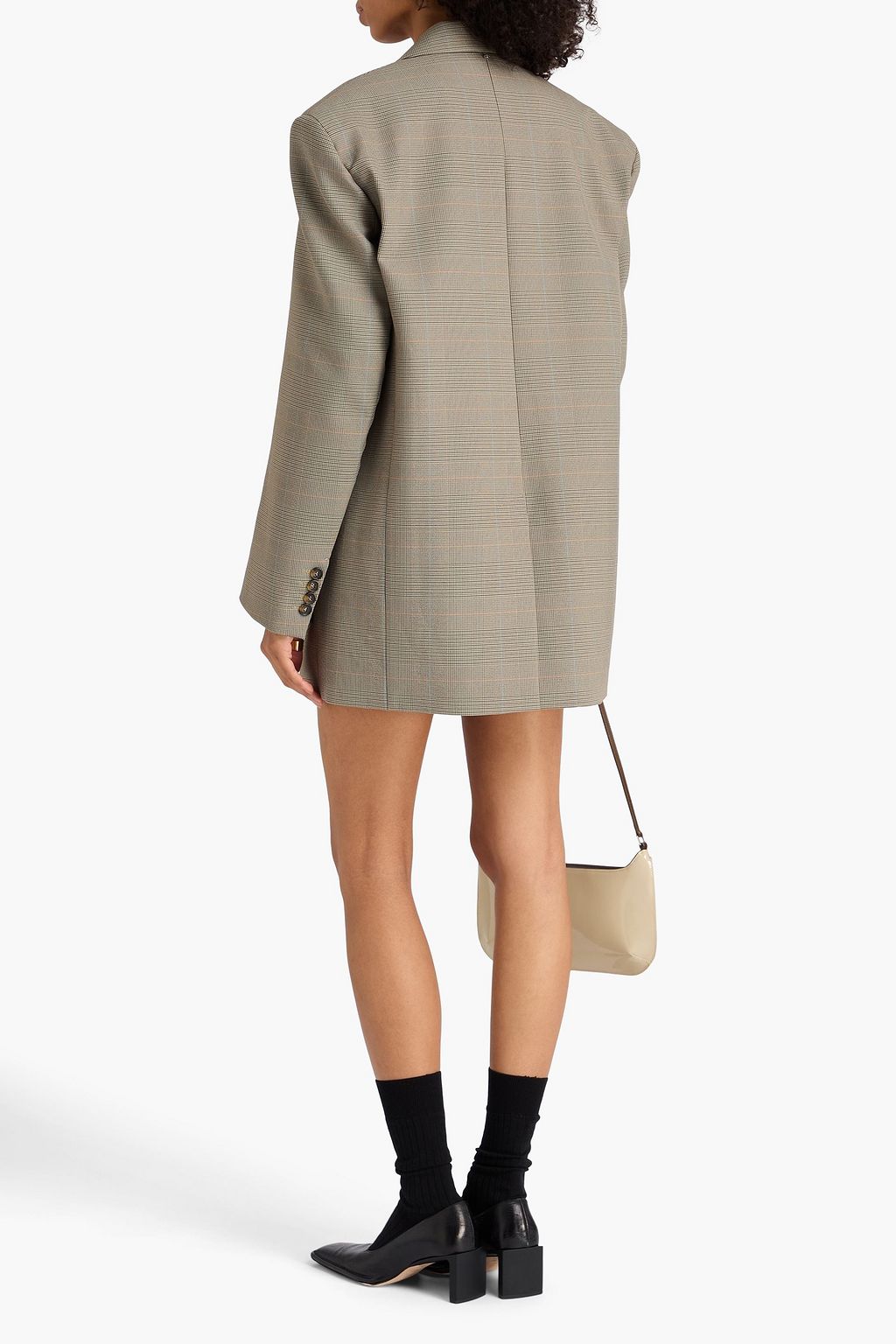 SPORTMAX بليزر براندي من التويد بنقشة مربّعات برنس أوف ويلز