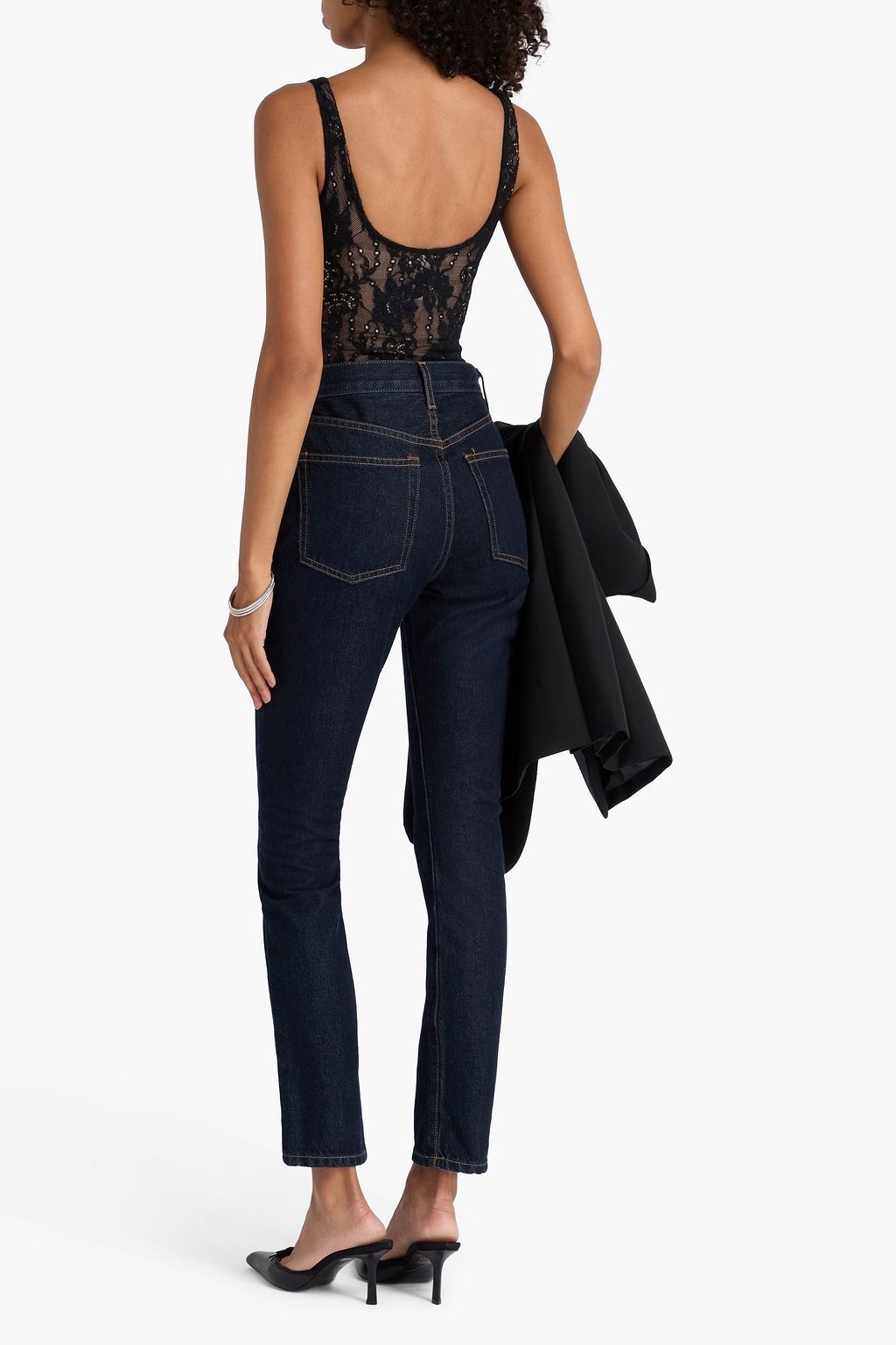 WARDROBE.NYC High-rise straight-leg jeans