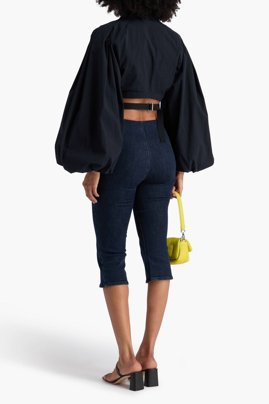 JACQUEMUS Cropped Wickel-Oberteil „Le Haut Bahia“ aus Popeline aus Stretch-Baumwolle