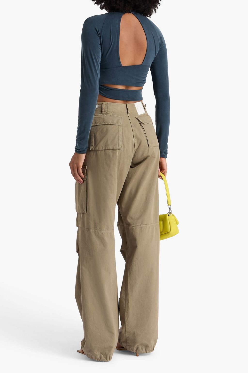 JACQUEMUS Cropped Oberteil aus Stretch-Jersey mit Cut-outs