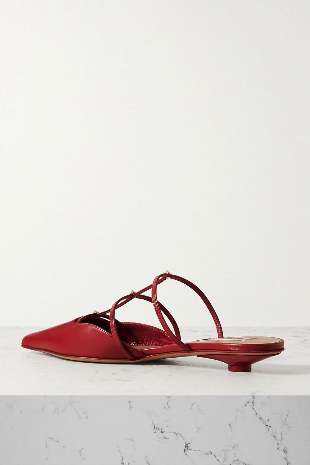 VALENTINO GARAVANI Rockstud 20 embellished leather mules
