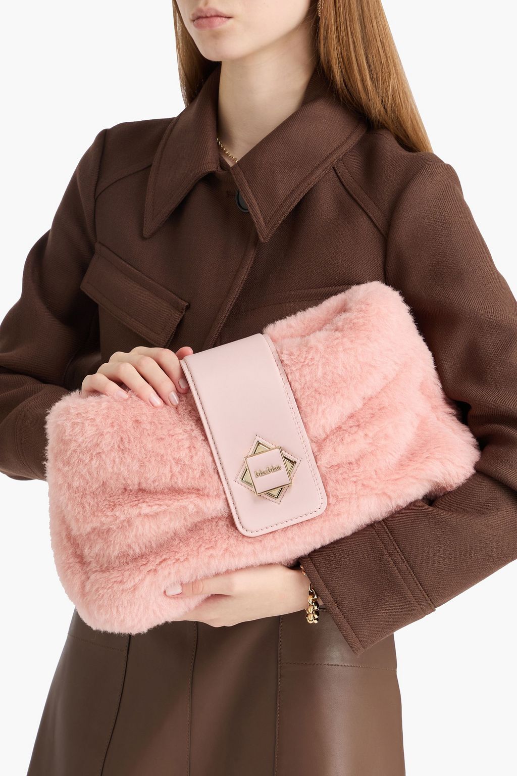 MAX MARA Plush shoulder bag