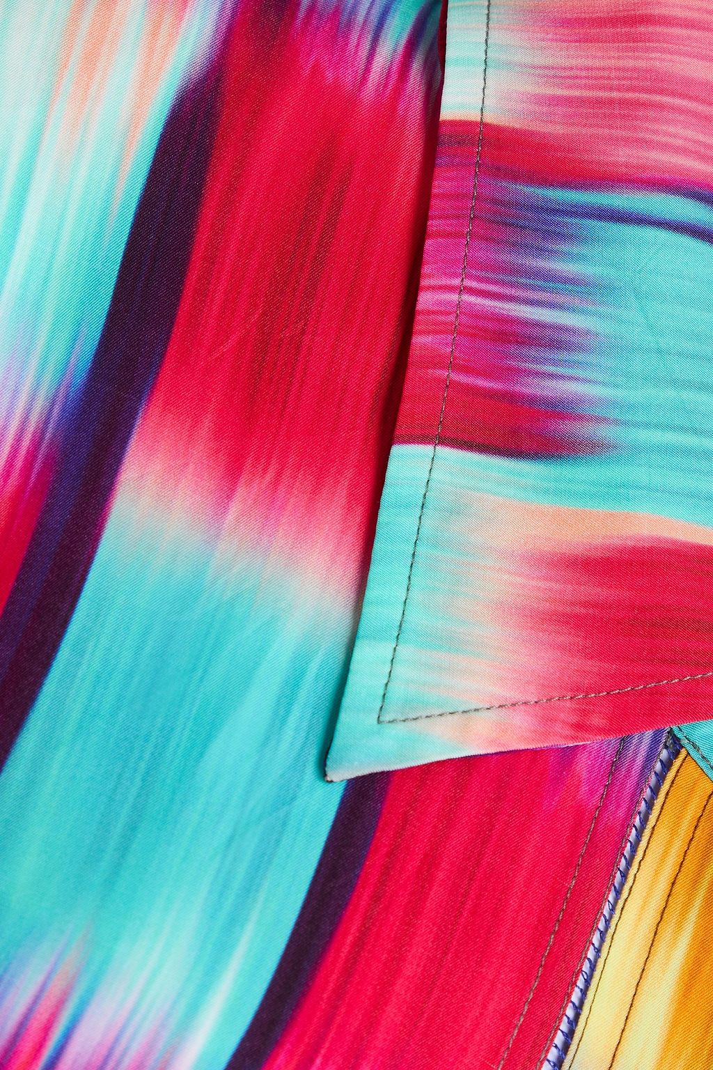 DRIES VAN NOTEN قميص مصنوع من التويل ومزين بطبعات
