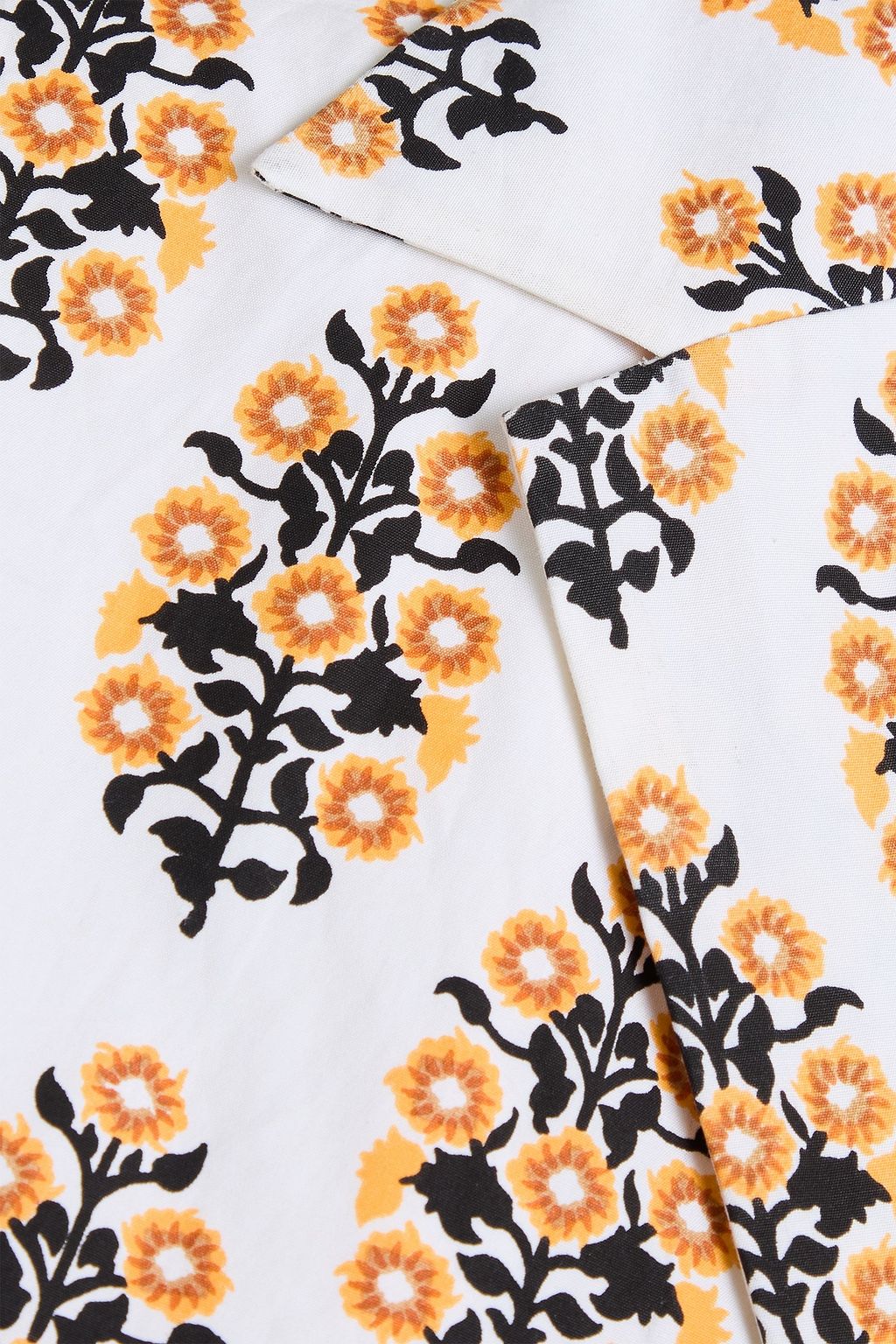 DRIES VAN NOTEN Floral-print cotton-poplin shirt