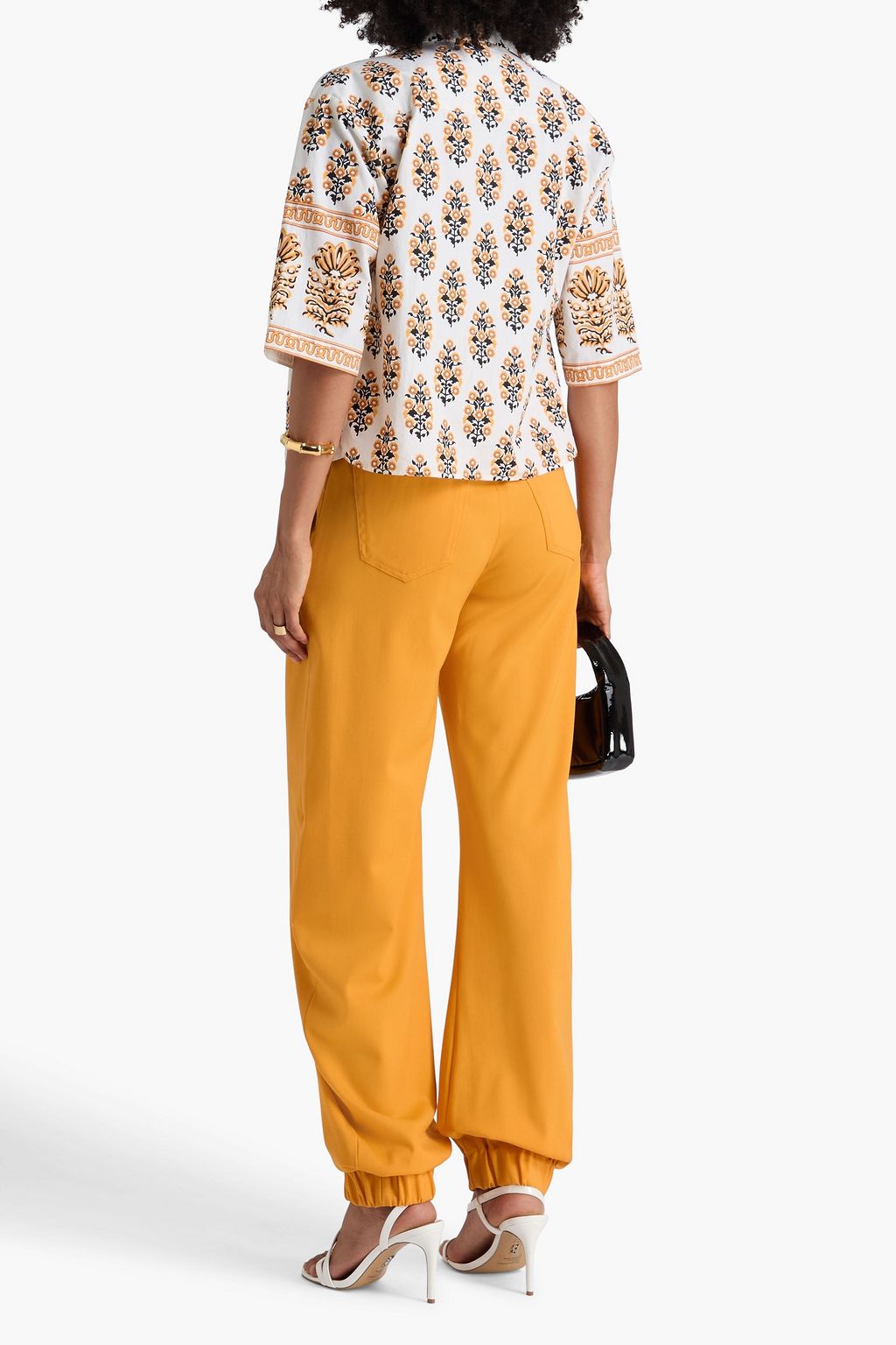 DRIES VAN NOTEN Floral-print cotton-poplin shirt