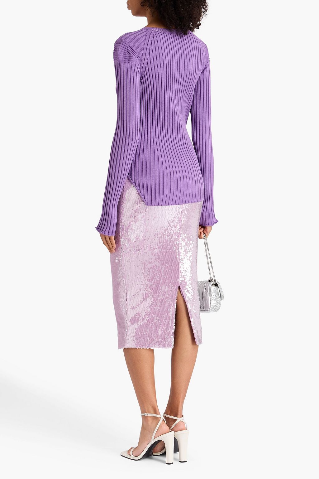 STELLA MCCARTNEY 리브 니트 스웨터
