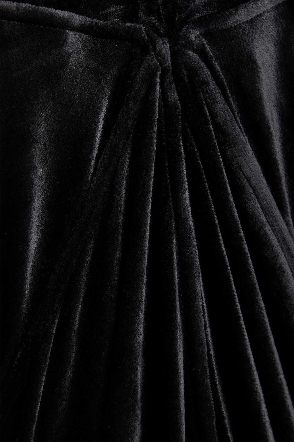 RICK OWENS LILIES فستان إم طويل من المخمل بتصميم منسدل