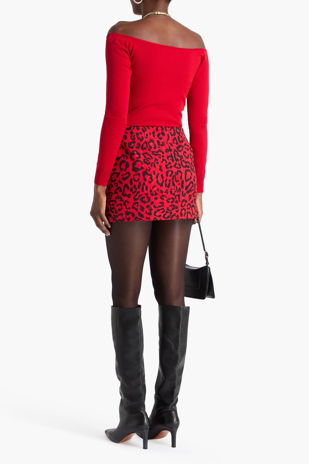 DOLCE&GABBANA Off-the-shoulder knitted top