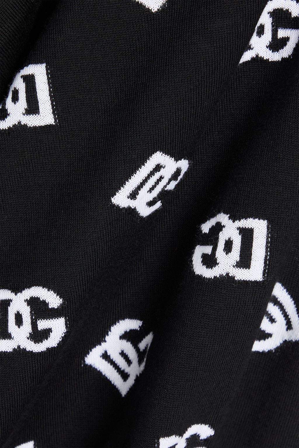 DOLCE&GABBANA Weste aus Jacquard-Strick aus Wolle