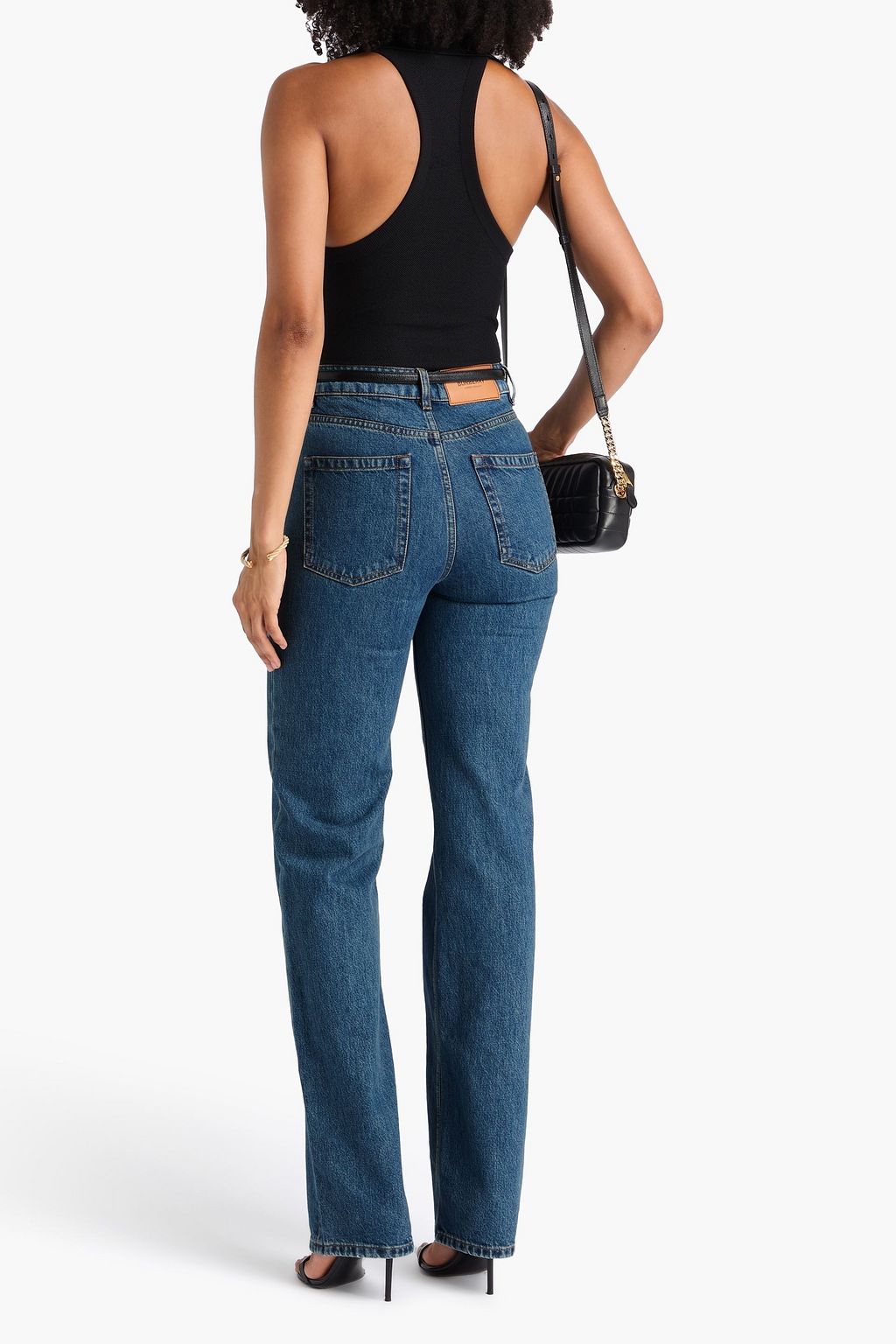 BURBERRY High-rise straight-leg jeans
