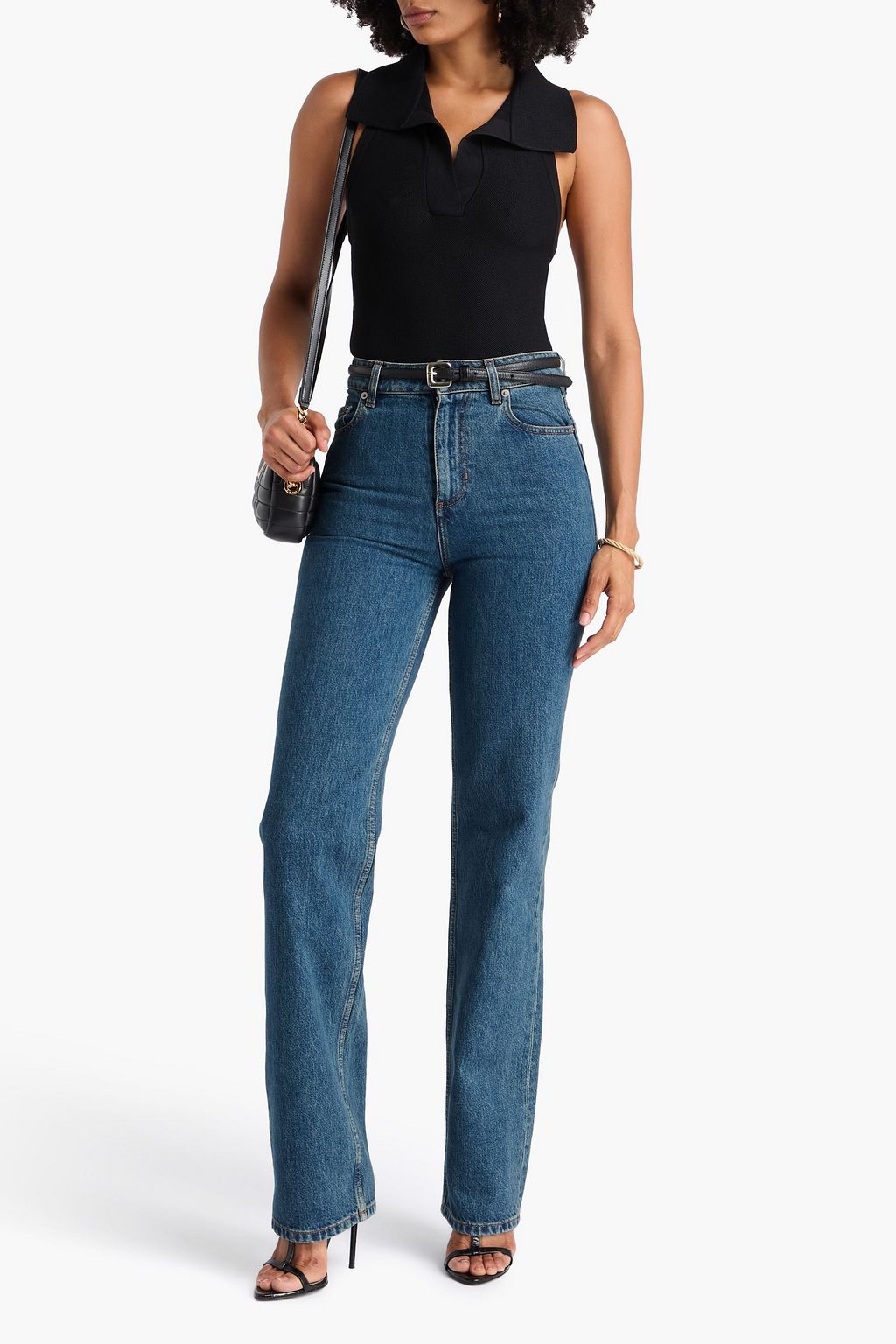 BURBERRY High-rise straight-leg jeans