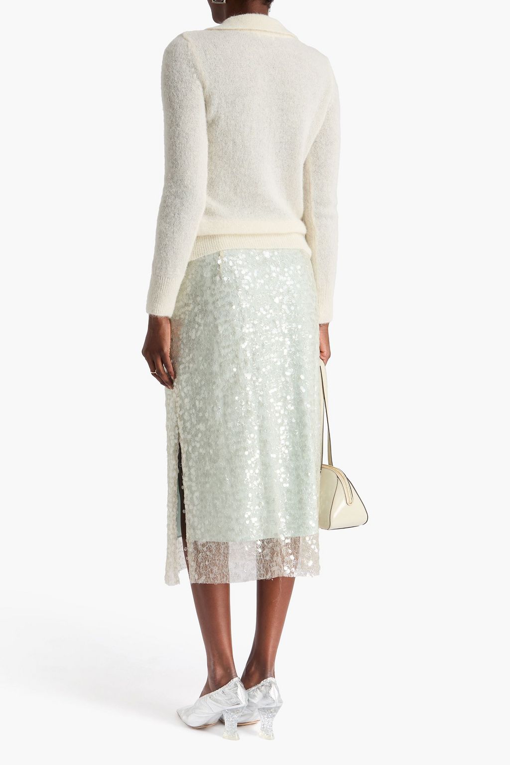 DRIES VAN NOTEN Alpaca-blend polo sweater