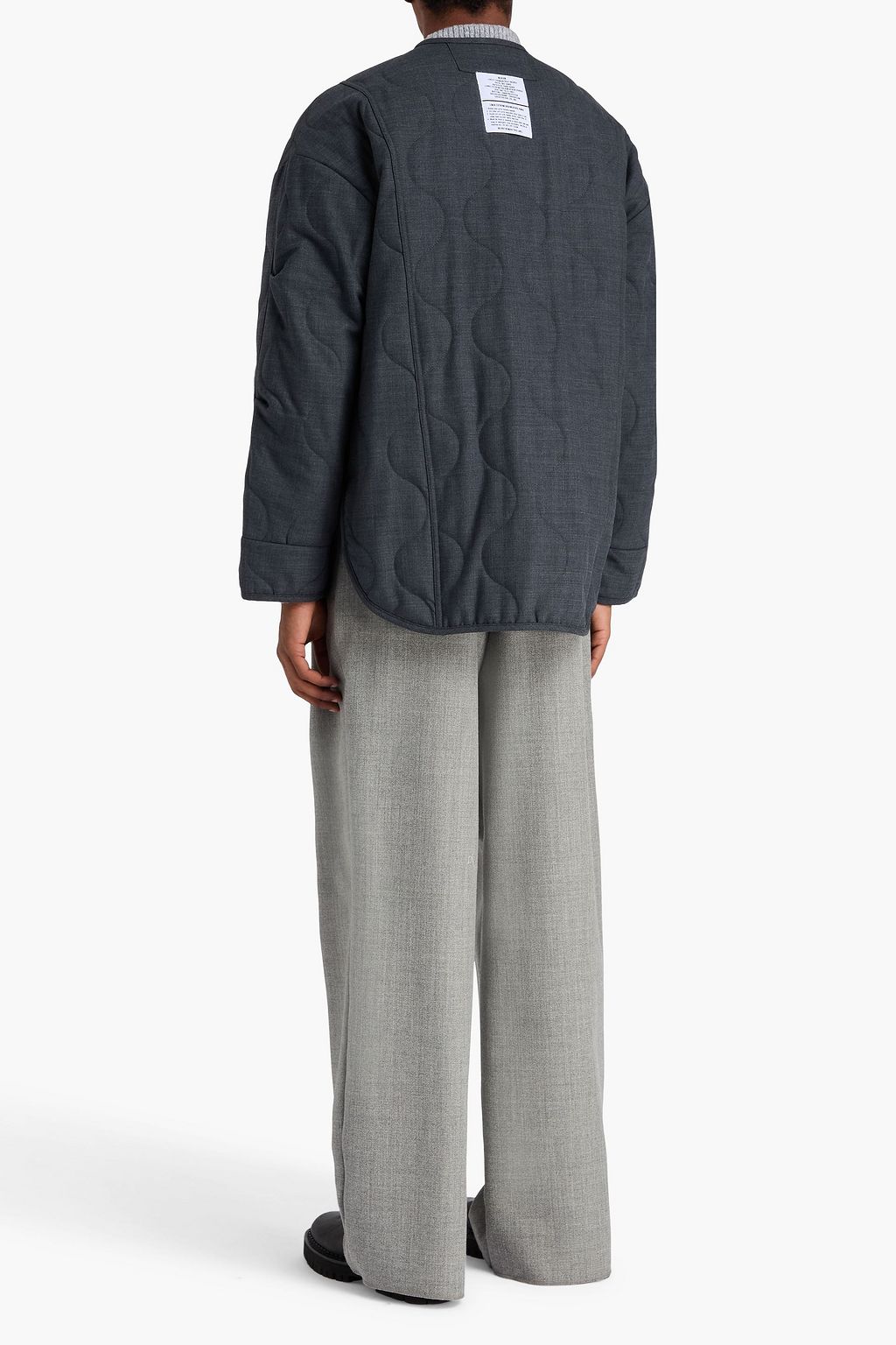 THE FRANKIE SHOP Ted quilted flannel jacket