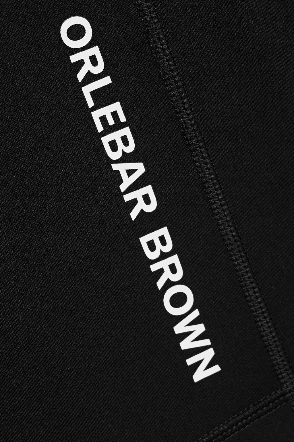 ORLEBAR BROWN شورت سباحة دايمر متوسط الطول من الجيرسي ونسيج مطاط بطبعة شعار العلامة