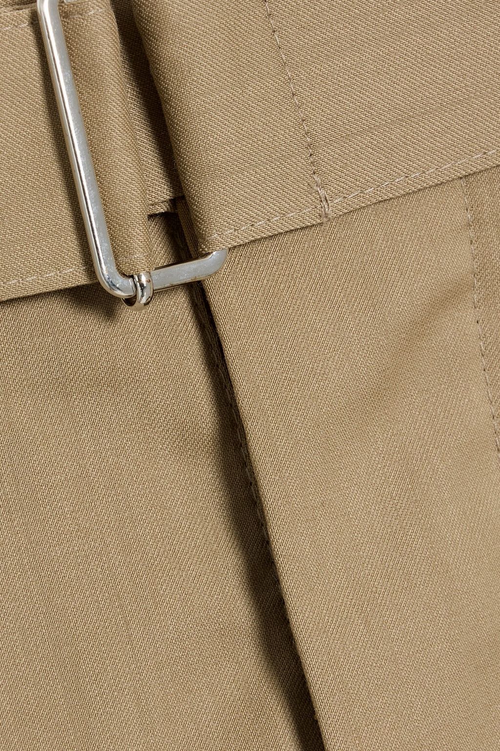 OFFICINE GÉNÉRALE Pierre tapered belted wool-twill pants