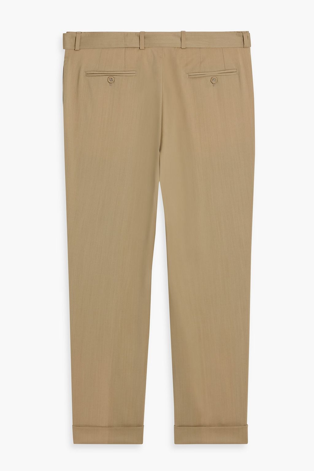 OFFICINE GÉNÉRALE Pierre tapered belted wool-twill pants
