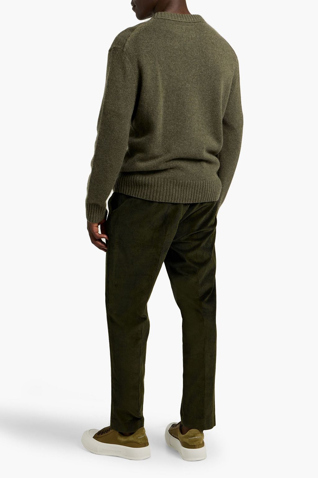 OFFICINE GÉNÉRALE Hoche belted cotton-corduroy pants