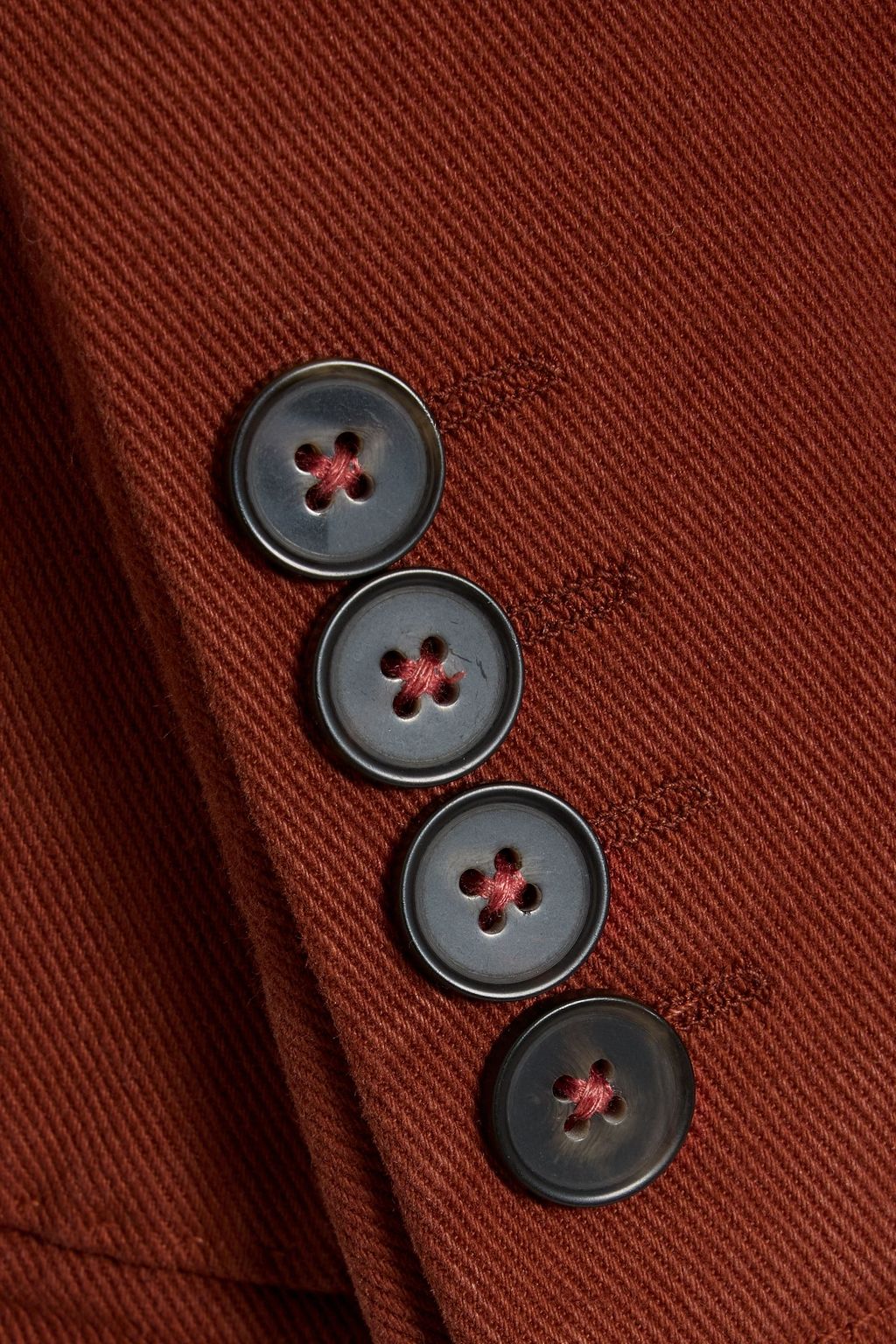 OFFICINE GÉNÉRALE Double-breasted cotton-blend twill blazer