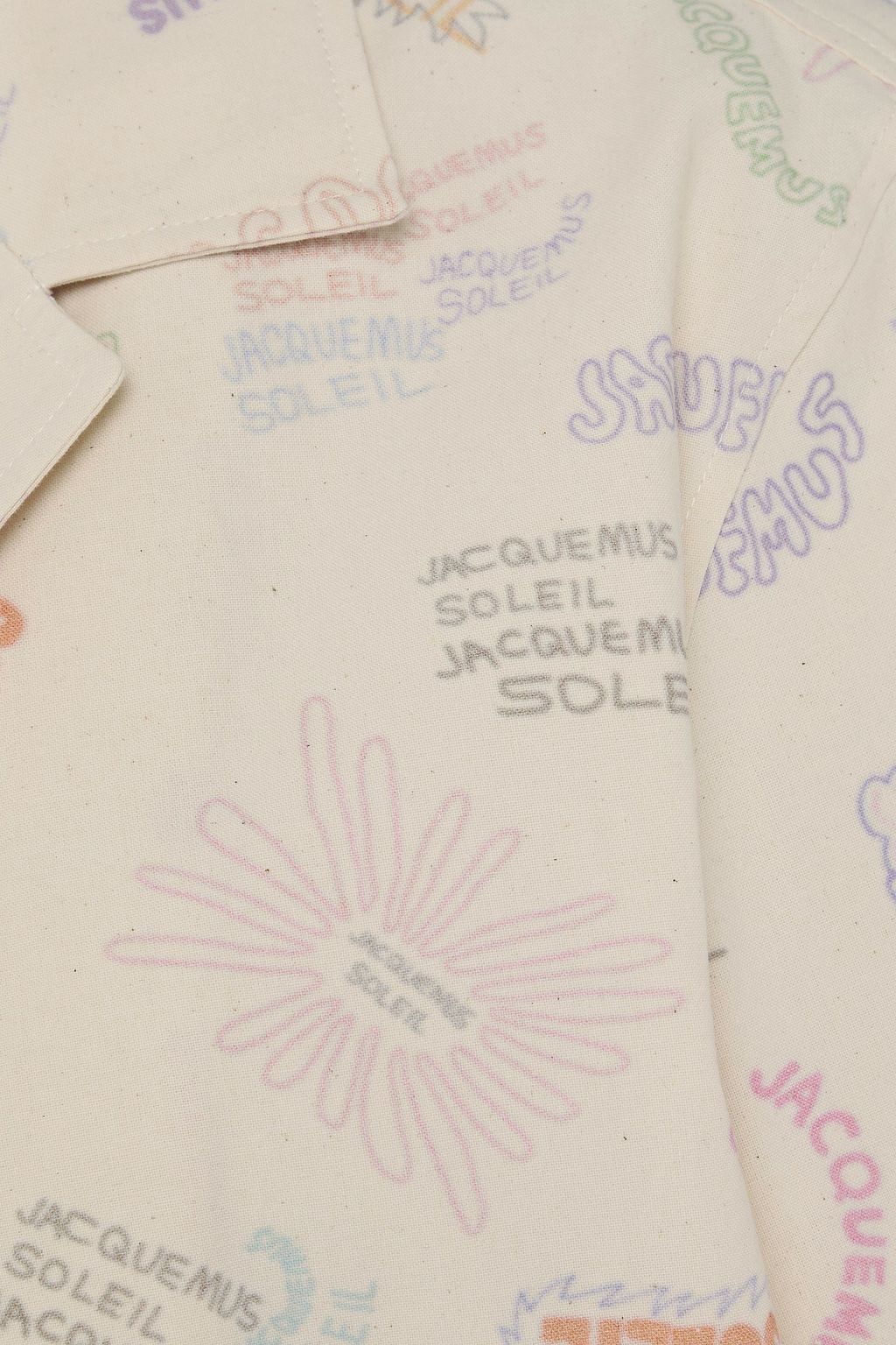 JACQUEMUS コットンシャツ プリント入り